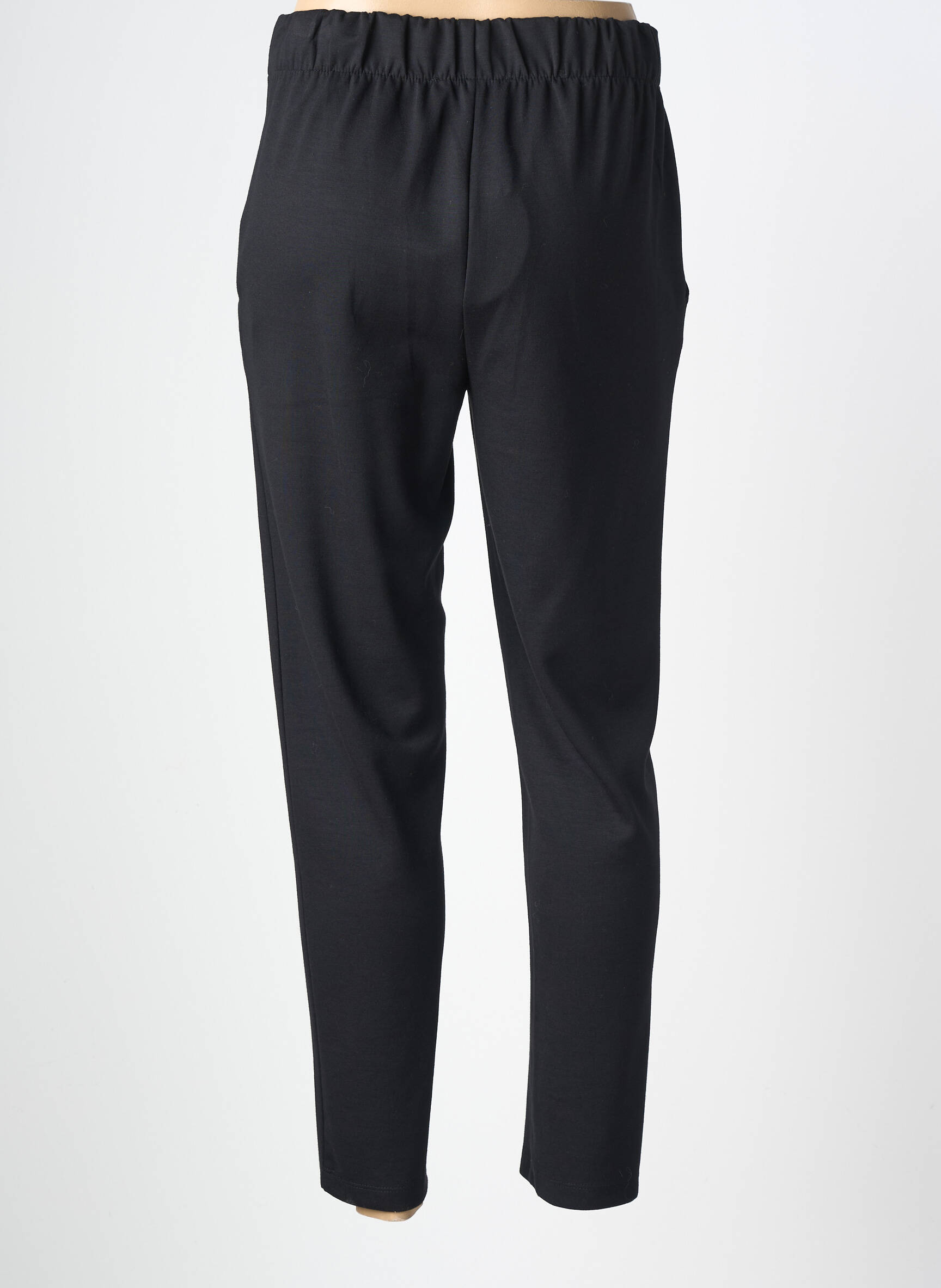 Pantalon slim talie elastică mărime normală negru EVER SASSY femeie
