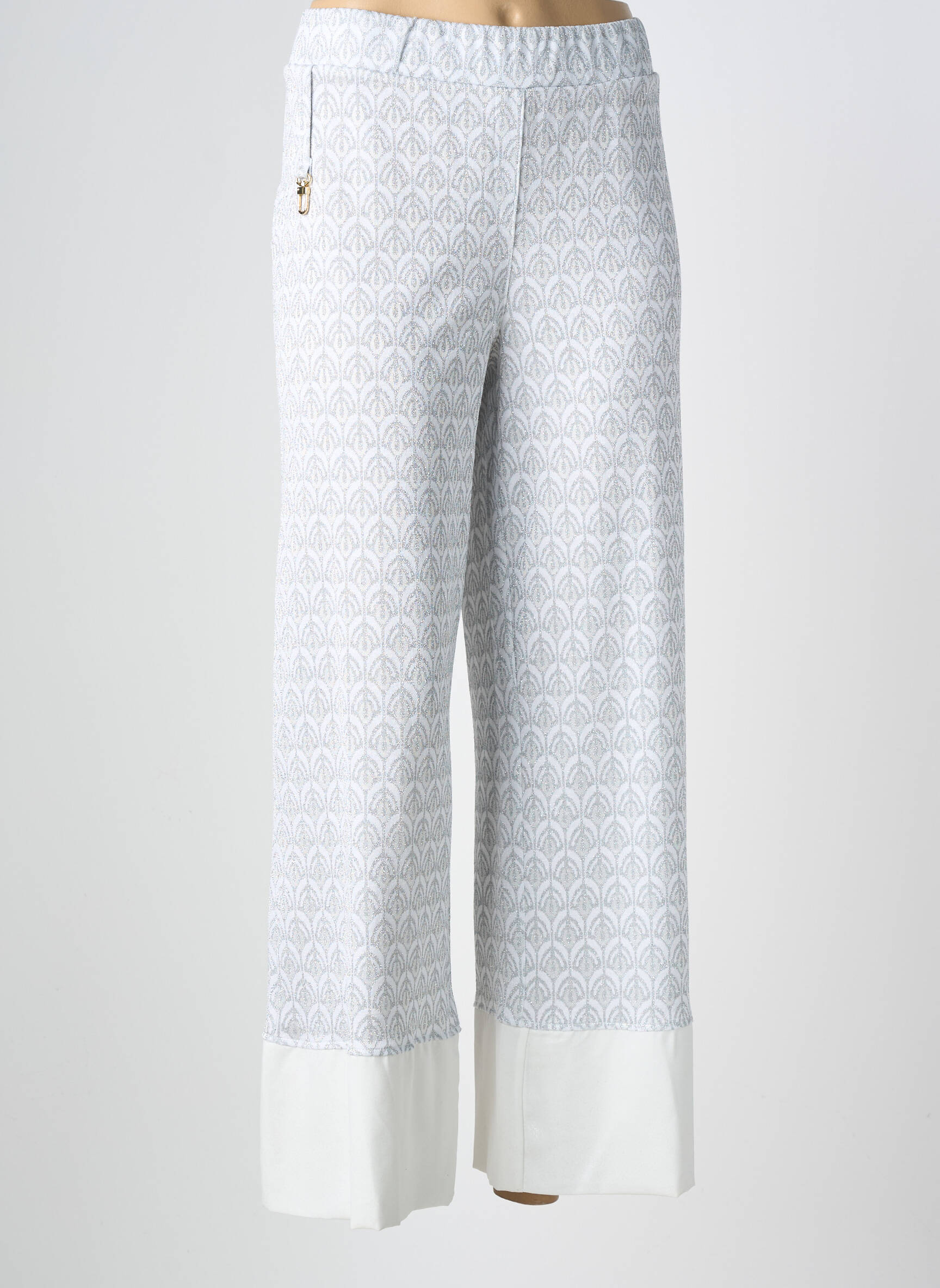 Pantalon drept elasticitate mărime normală gri ELLY ITALIA femeie
