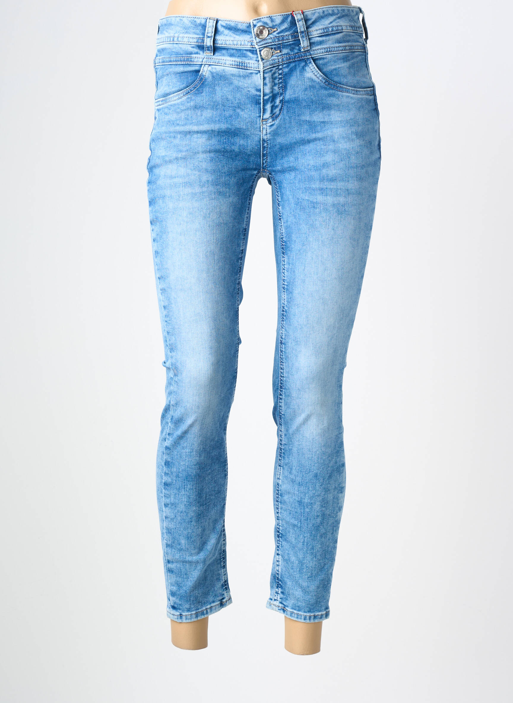 Blugi skinny mărime normală mărime normală albastru STREET ONE femeie
