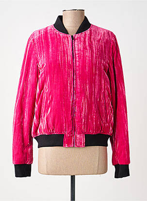 Geacă efect material satinat roz THE KOOPLES femeie
