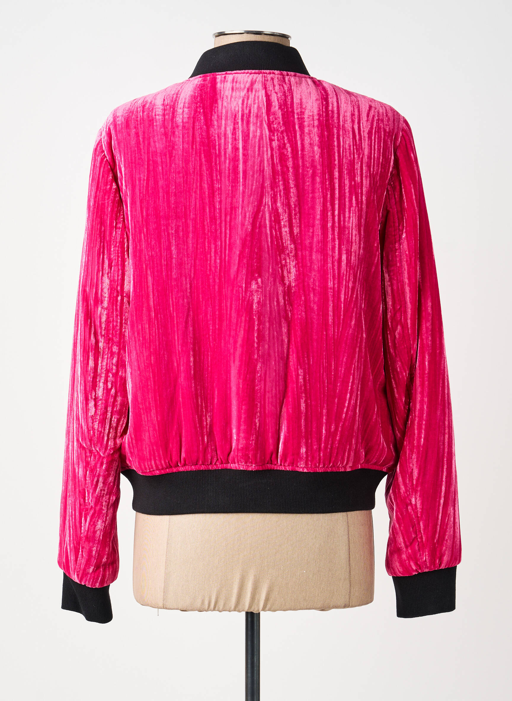 Geacă efect material satinat roz THE KOOPLES femeie