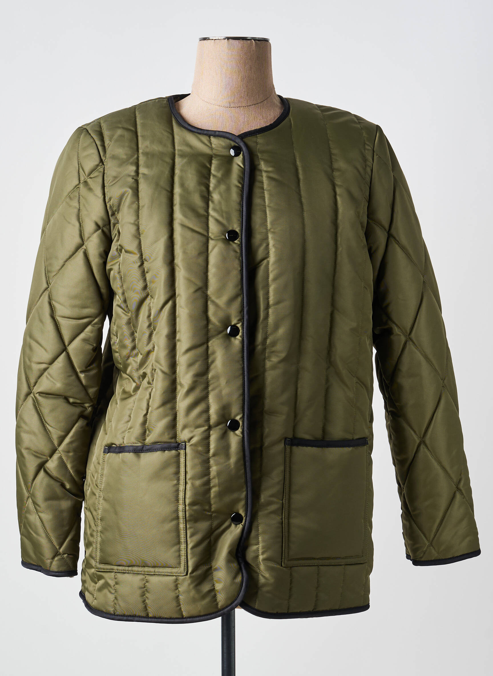 Jachete casual guler rotund verde THE KOOPLES femeie