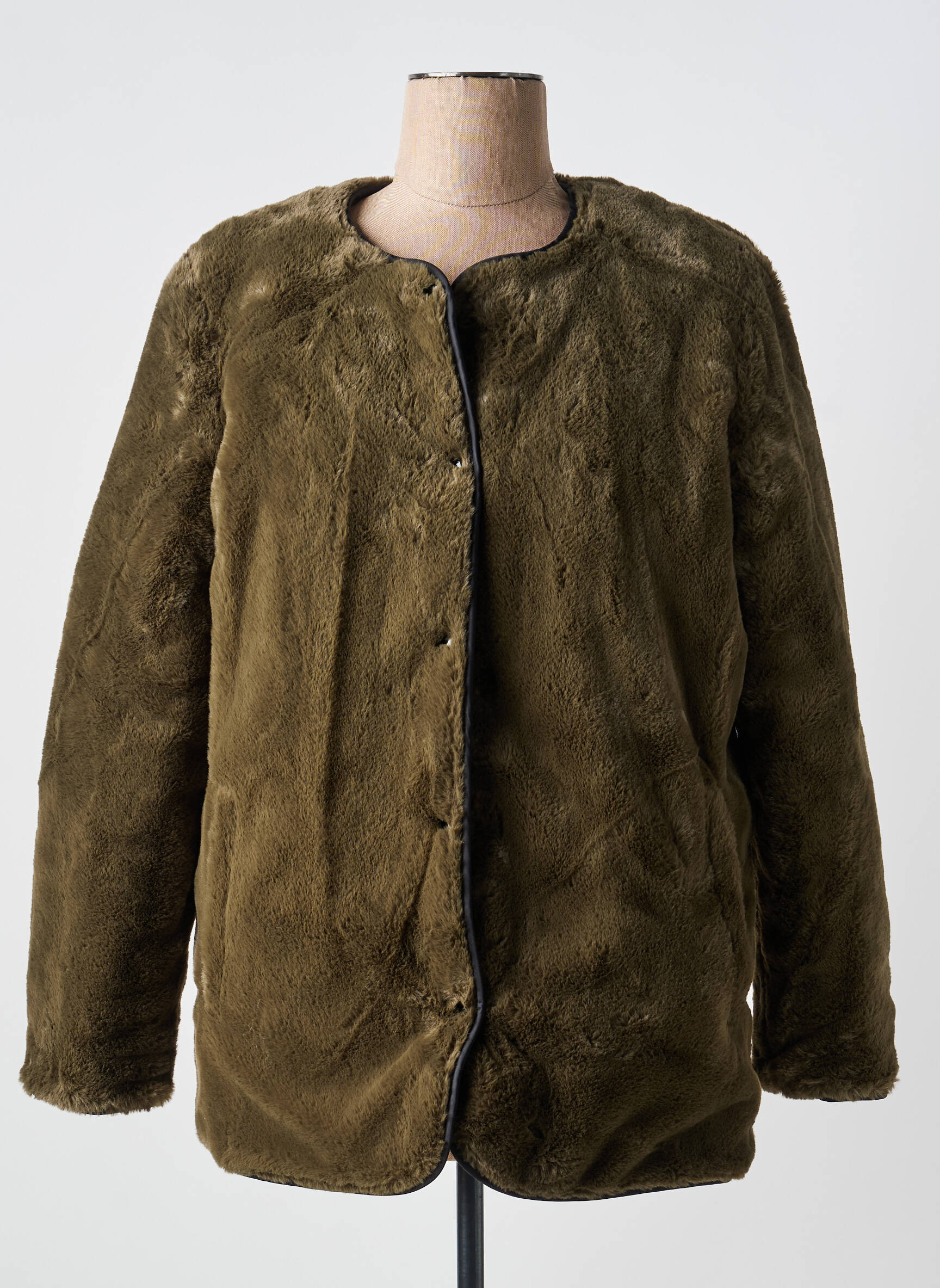 Jachete casual guler rotund verde THE KOOPLES femeie