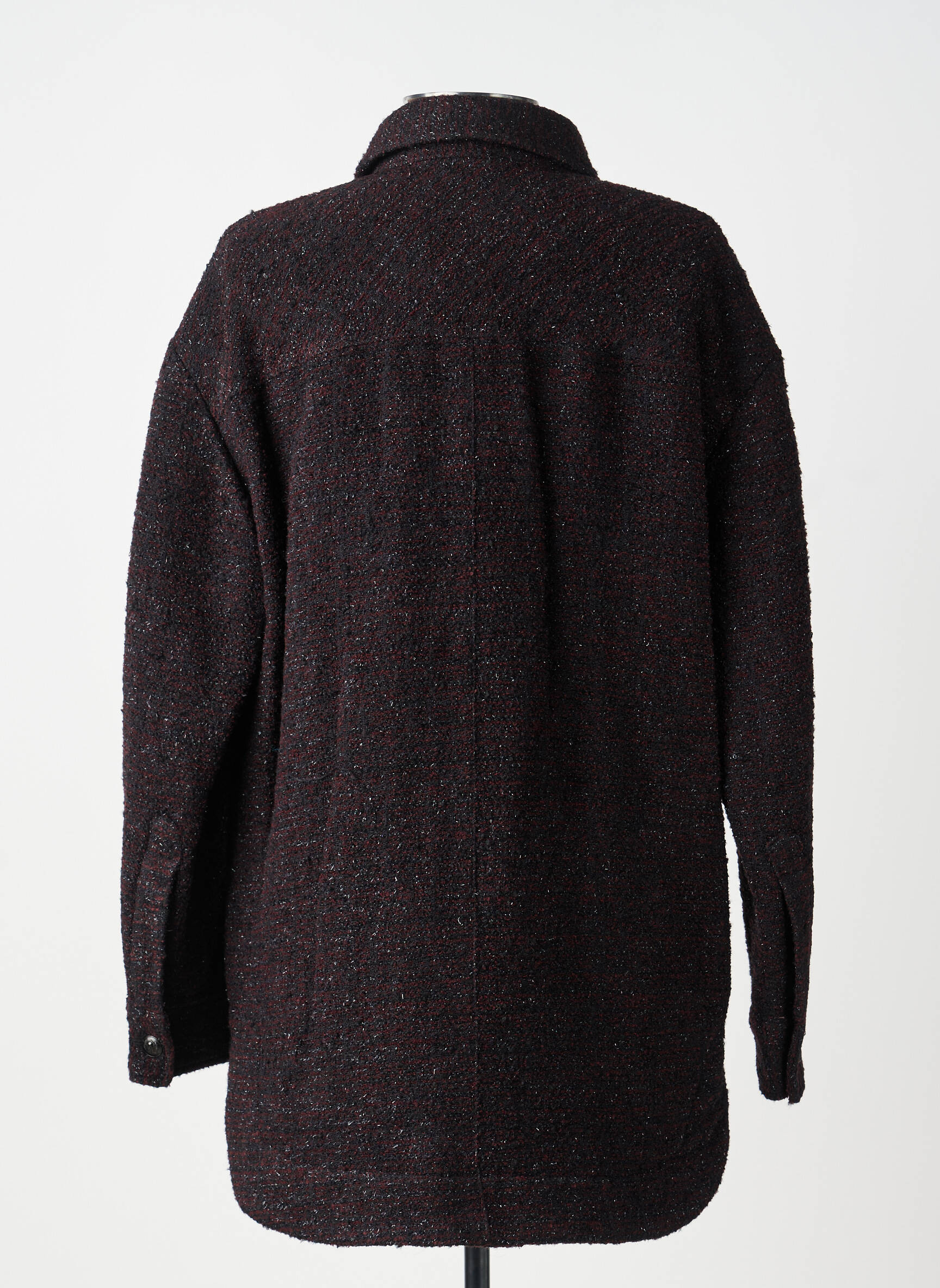 Palton scurt croială dreaptă fără glugă negru THE KOOPLES femeie