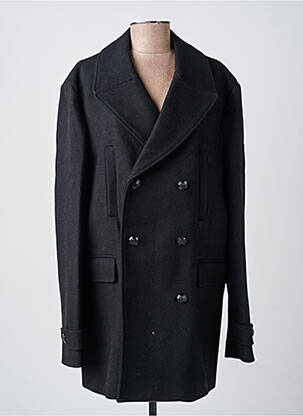 Palton lung croială dreaptă fără glugă negru THE KOOPLES femeie