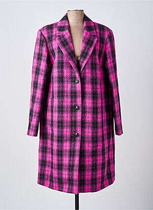 Palton lung croială dreaptă fără glugă violet THE KOOPLES femeie