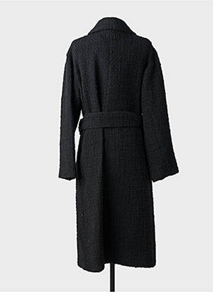 Palton lung croială cambrată fără glugă negru THE KOOPLES femeie