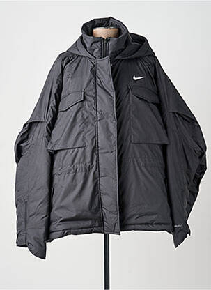 Jachetă vânt mâneci lungi cu glugă negru NIKE femeie