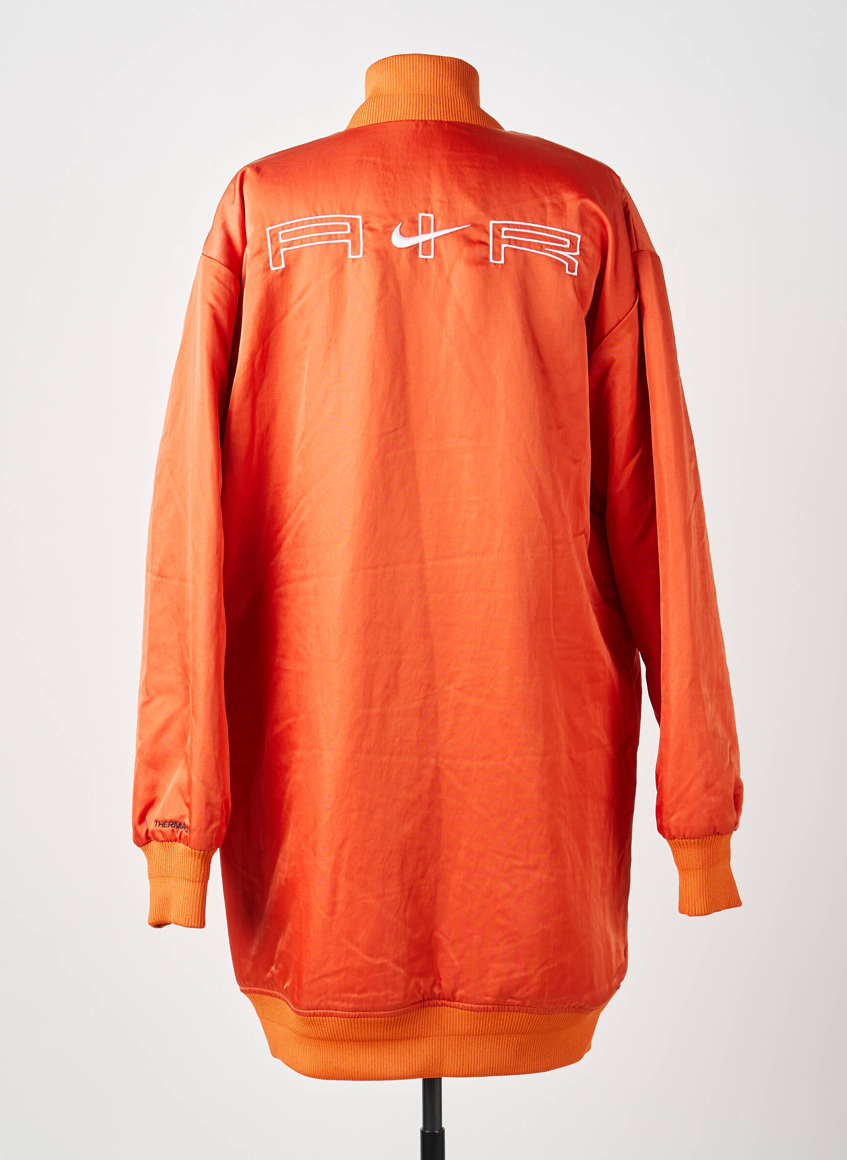 Geacă efect material satinat portocalie NIKE femeie