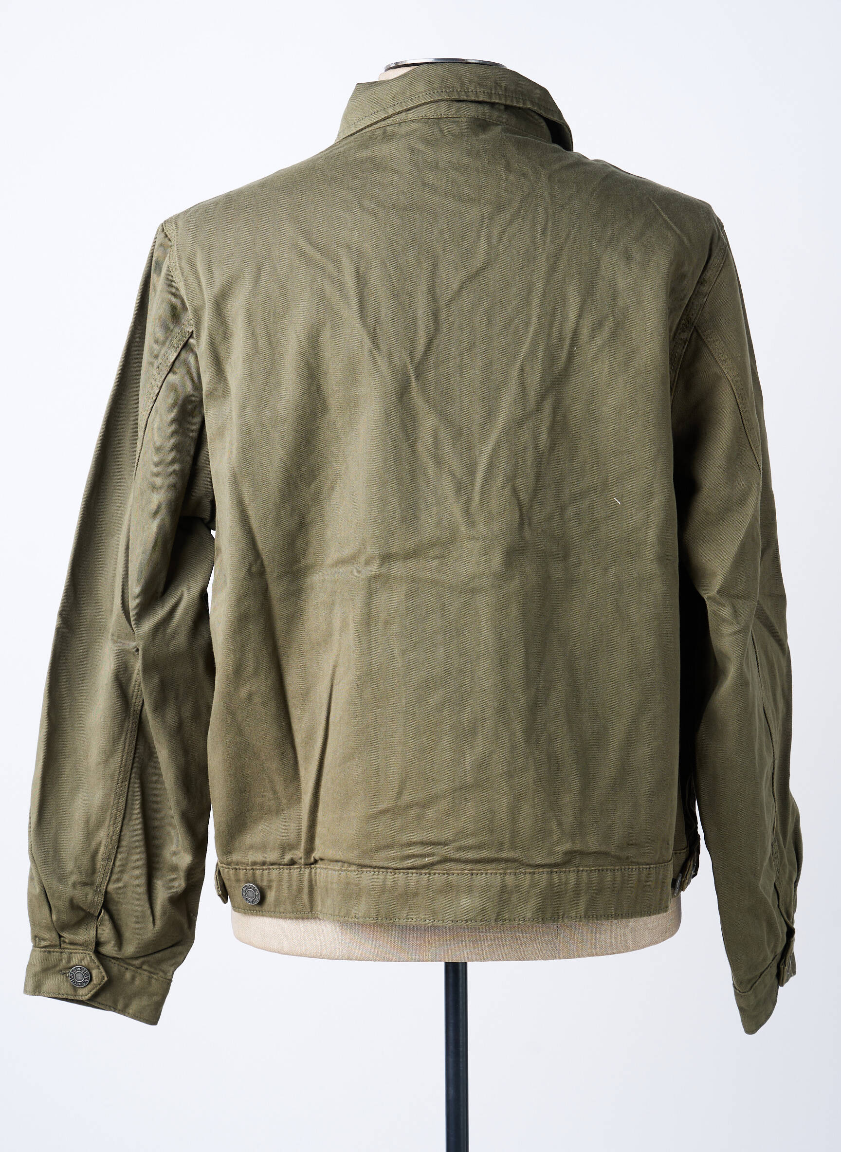 Jachete casual strânsă pe partea de jos verde GUESS bărbat