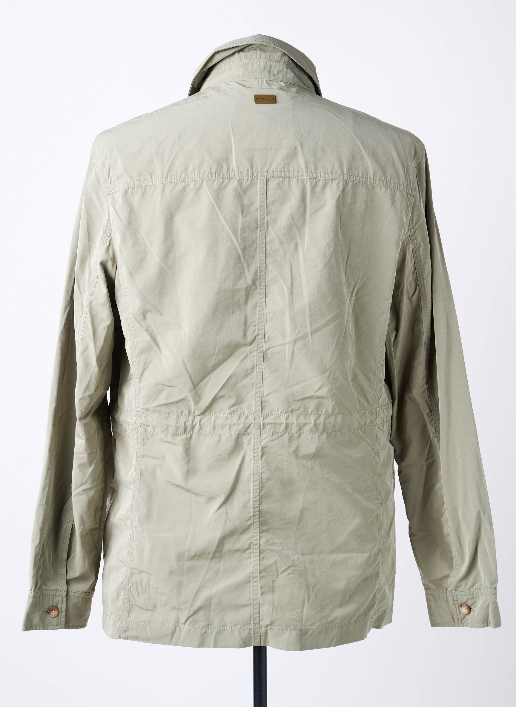Parka mâneci lungi fără glugă verde GUESS bărbat