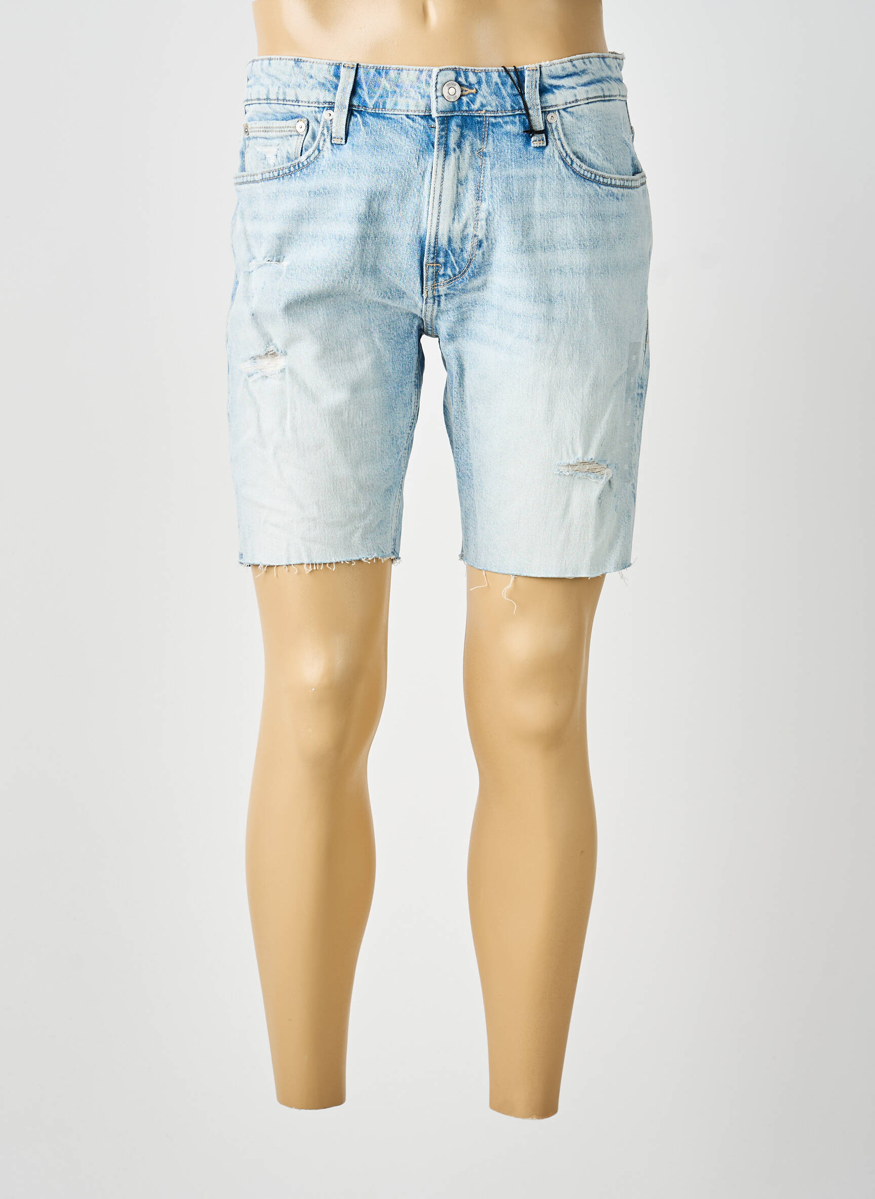 Bermudă țesătură denim mărime normală albastru GUESS bărbat