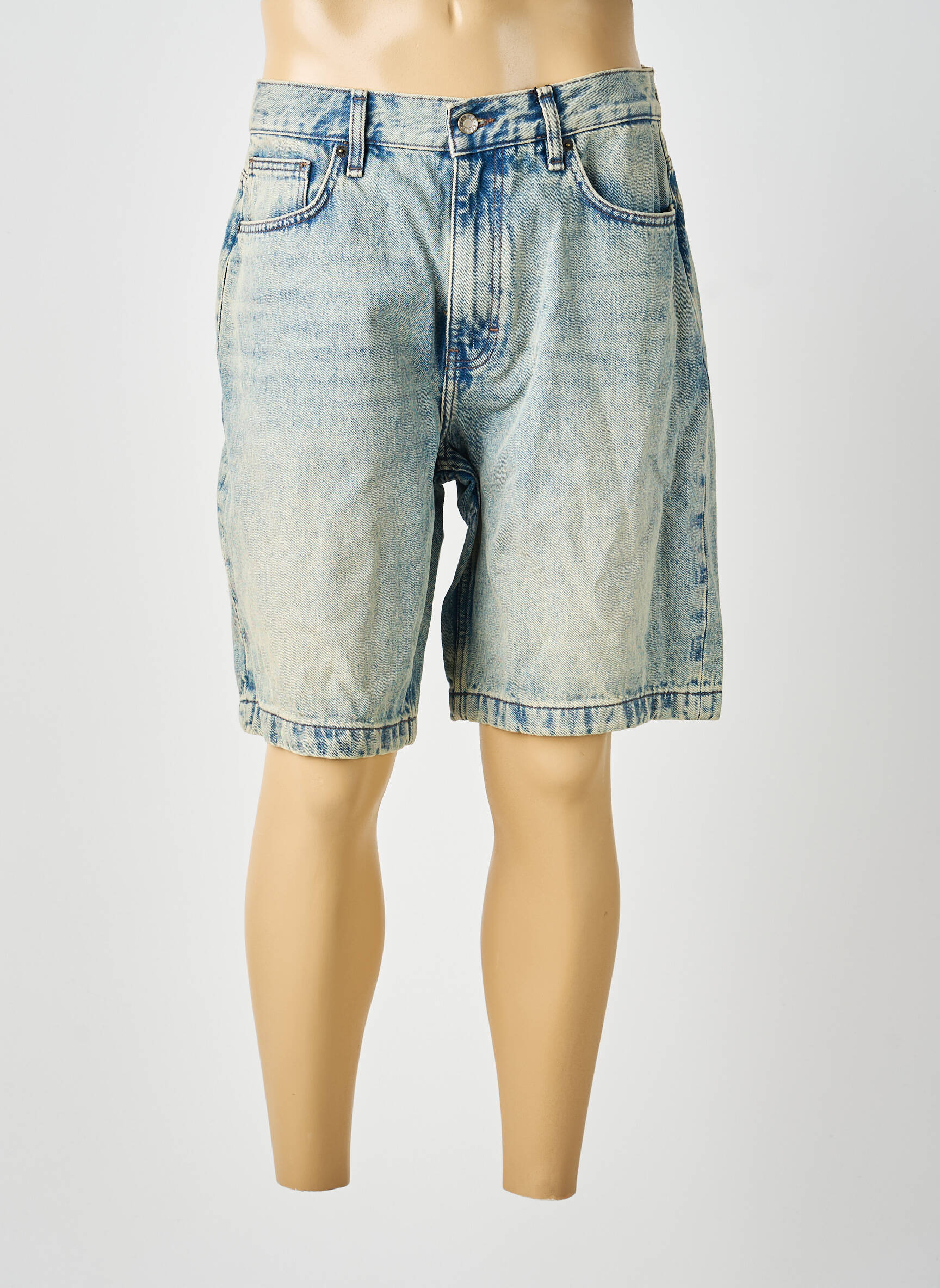 Bermudă țesătură denim mărime normală albastru GUESS bărbat