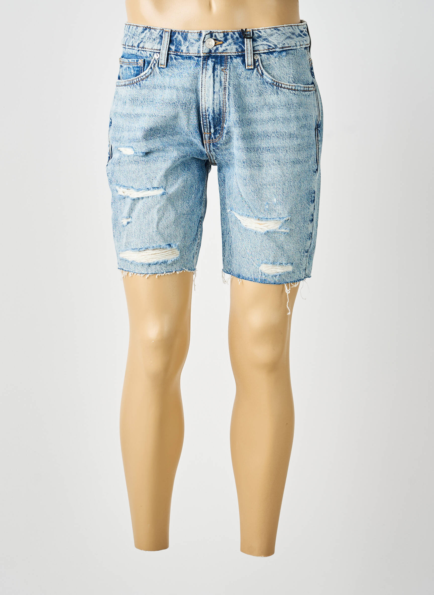 Bermudă țesătură denim mărime normală albastru GUESS bărbat