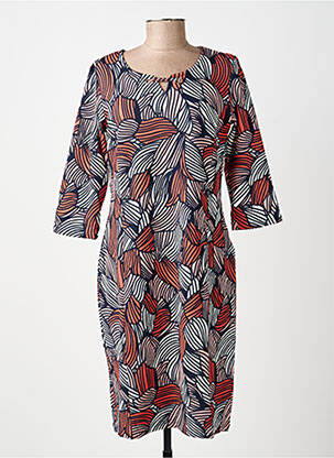 Rochie midi mâneci 3/4 mâneci 3/4 albastru DAMART femeie
