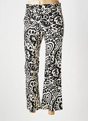 Pantalon 7/8 talie cu cleme mărime normală negru WEEKEND MAXMARA femeie