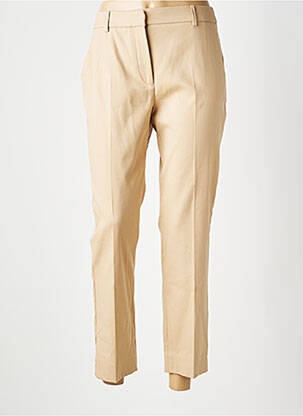 Pantalon 7/8 talie cu cleme mărime normală bej WEEKEND MAXMARA femeie