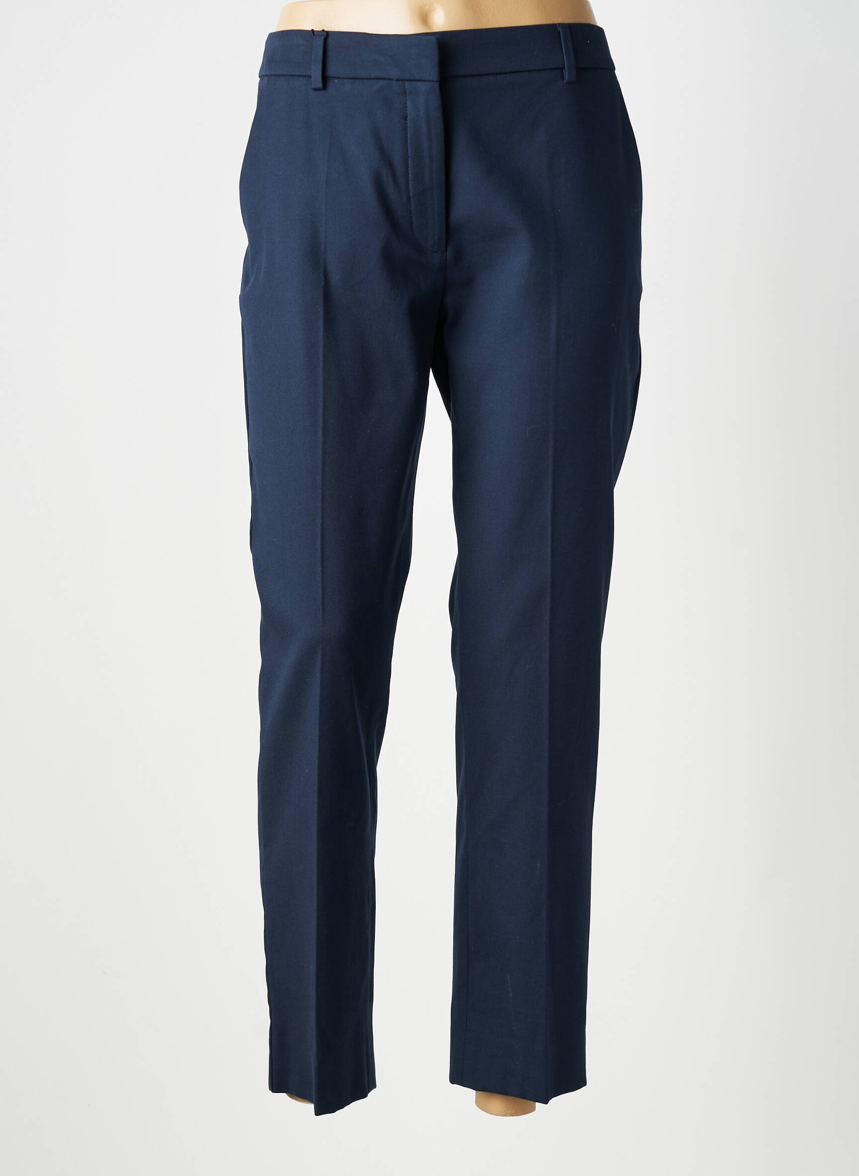 Pantalon 7/8 talie cu cleme mărime normală albastru WEEKEND MAXMARA femeie