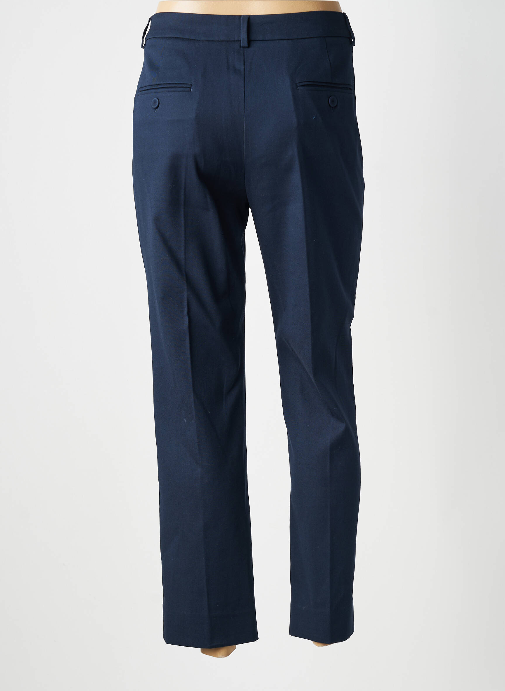 Pantalon 7/8 talie cu cleme mărime normală albastru WEEKEND MAXMARA femeie