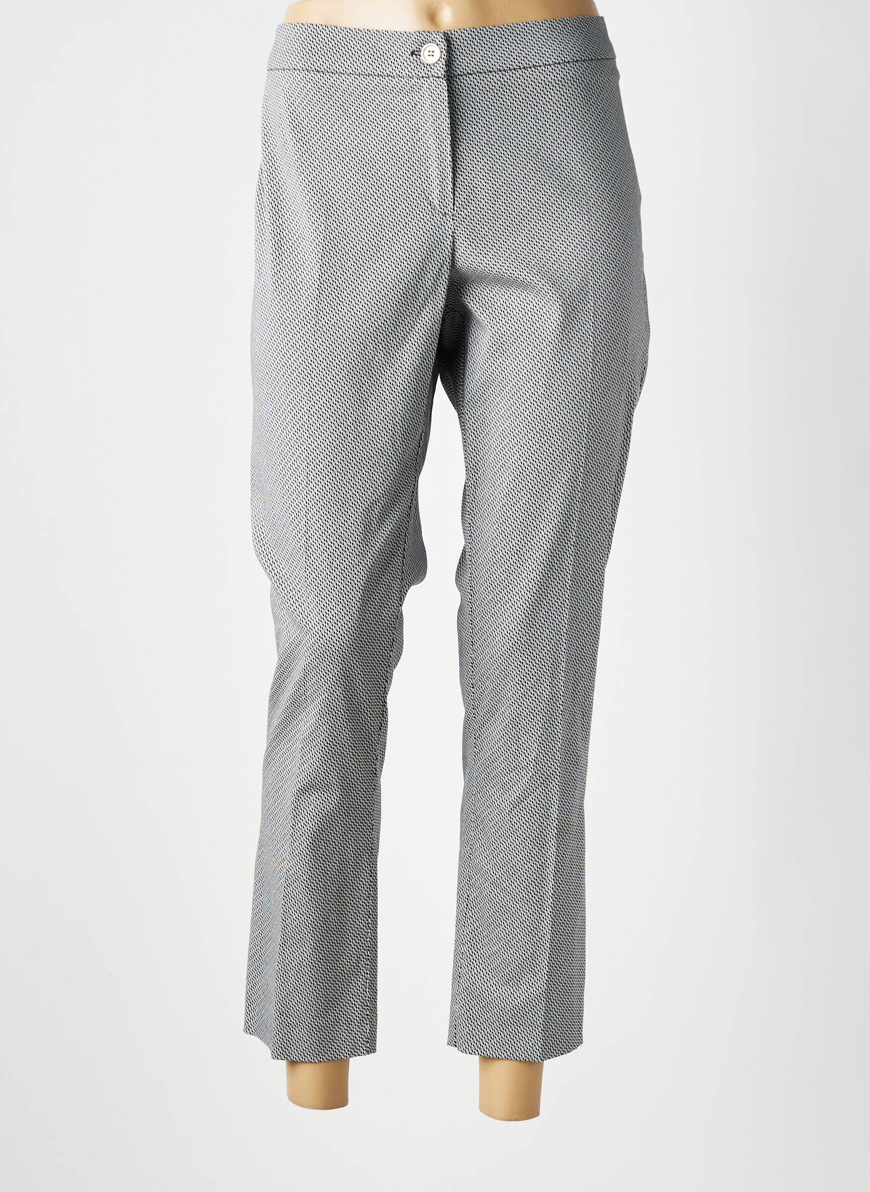 Pantalon 7/8 talie cu cleme mărime normală negru PERSONA BY MARINA RINALDI femeie