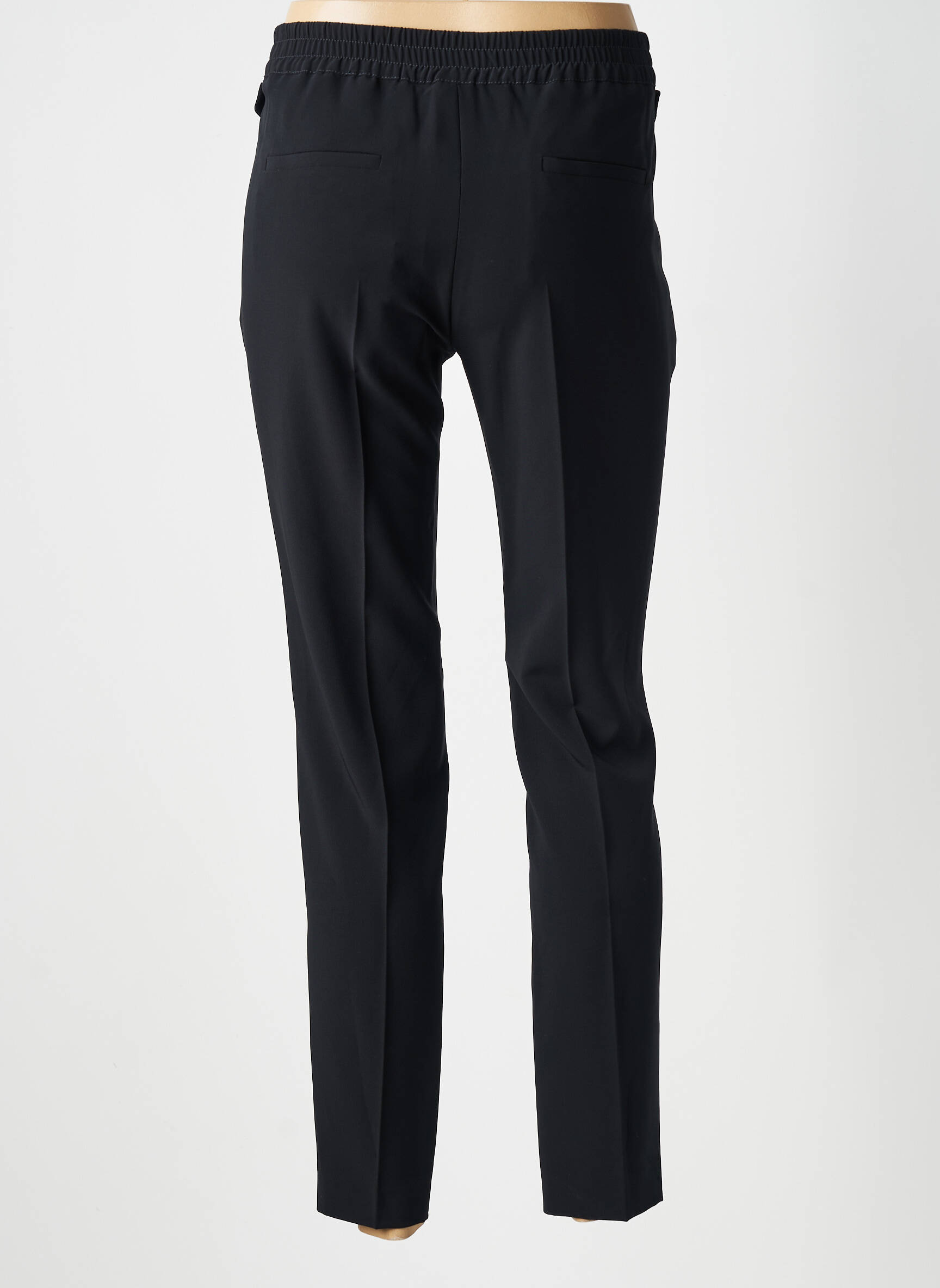 Pantalon chino închidere cu fermoar sub clapetă cu cârlig mărime normală negru GERARD DAREL femeie