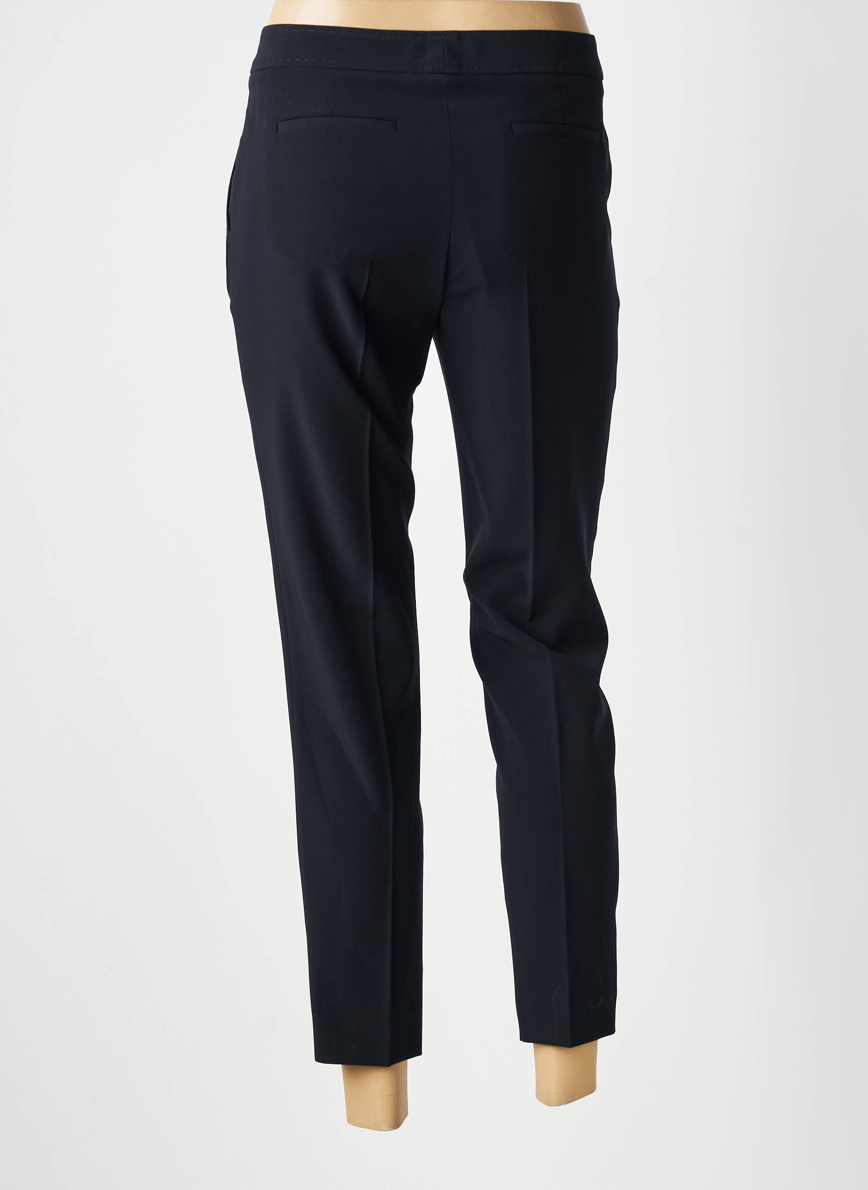 Pantalon chino închidere cu fermoar sub clapetă cu cârlig mărime normală albastru GERARD DAREL femeie