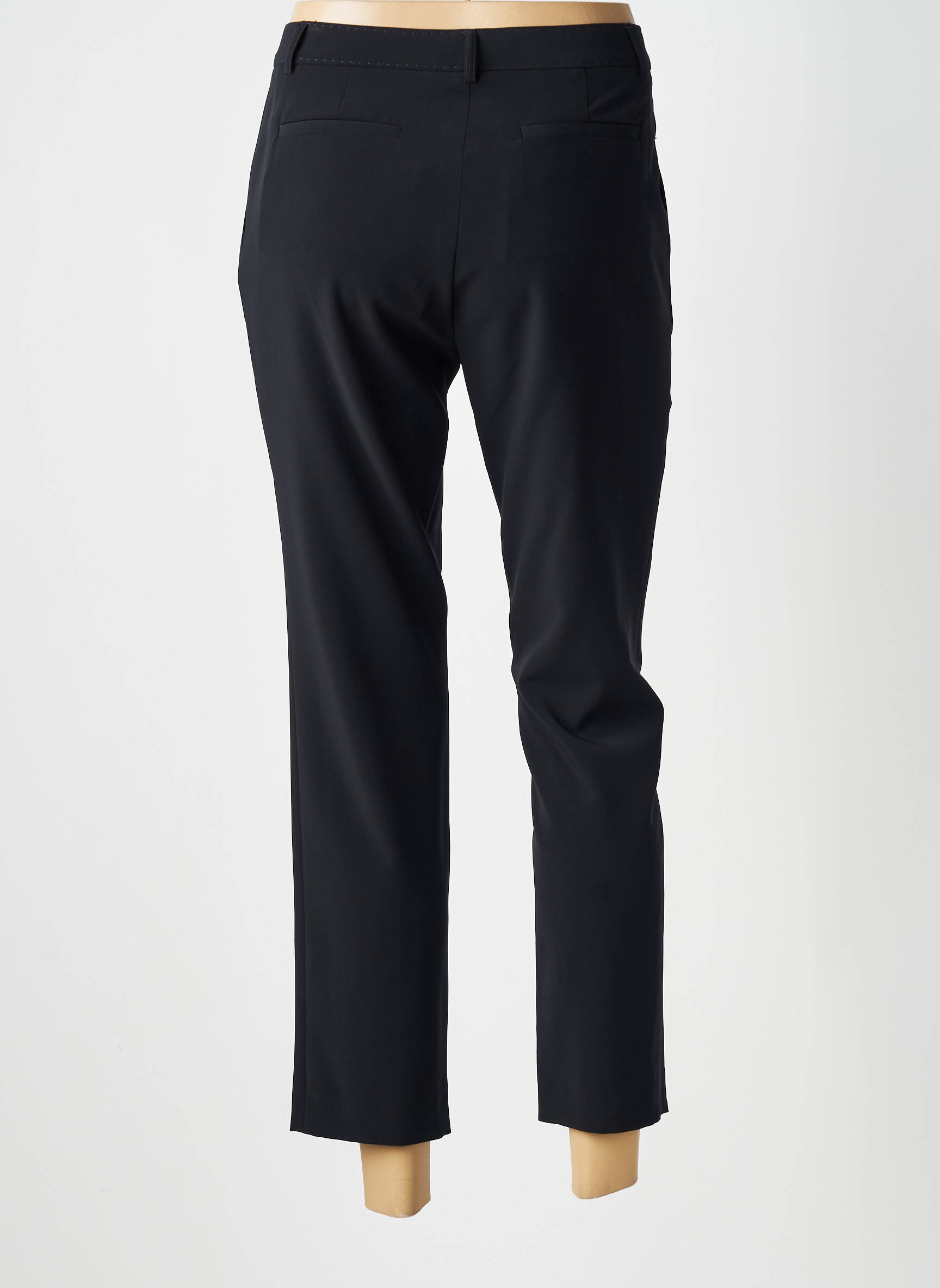 Pantalon chino închidere cu fermoar sub clapetă cu cârlig mărime normală albastru GERARD DAREL femeie
