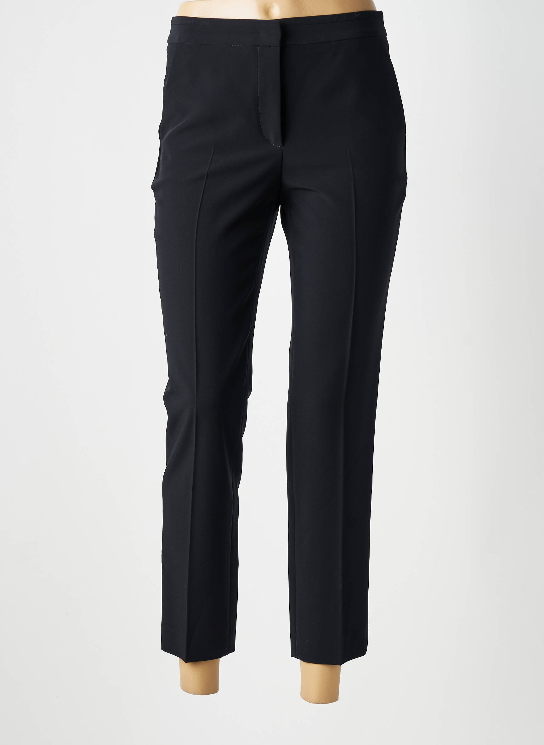 Pantalon chino închidere cu fermoar sub clapetă cu cârlig mărime normală albastru GERARD DAREL femeie