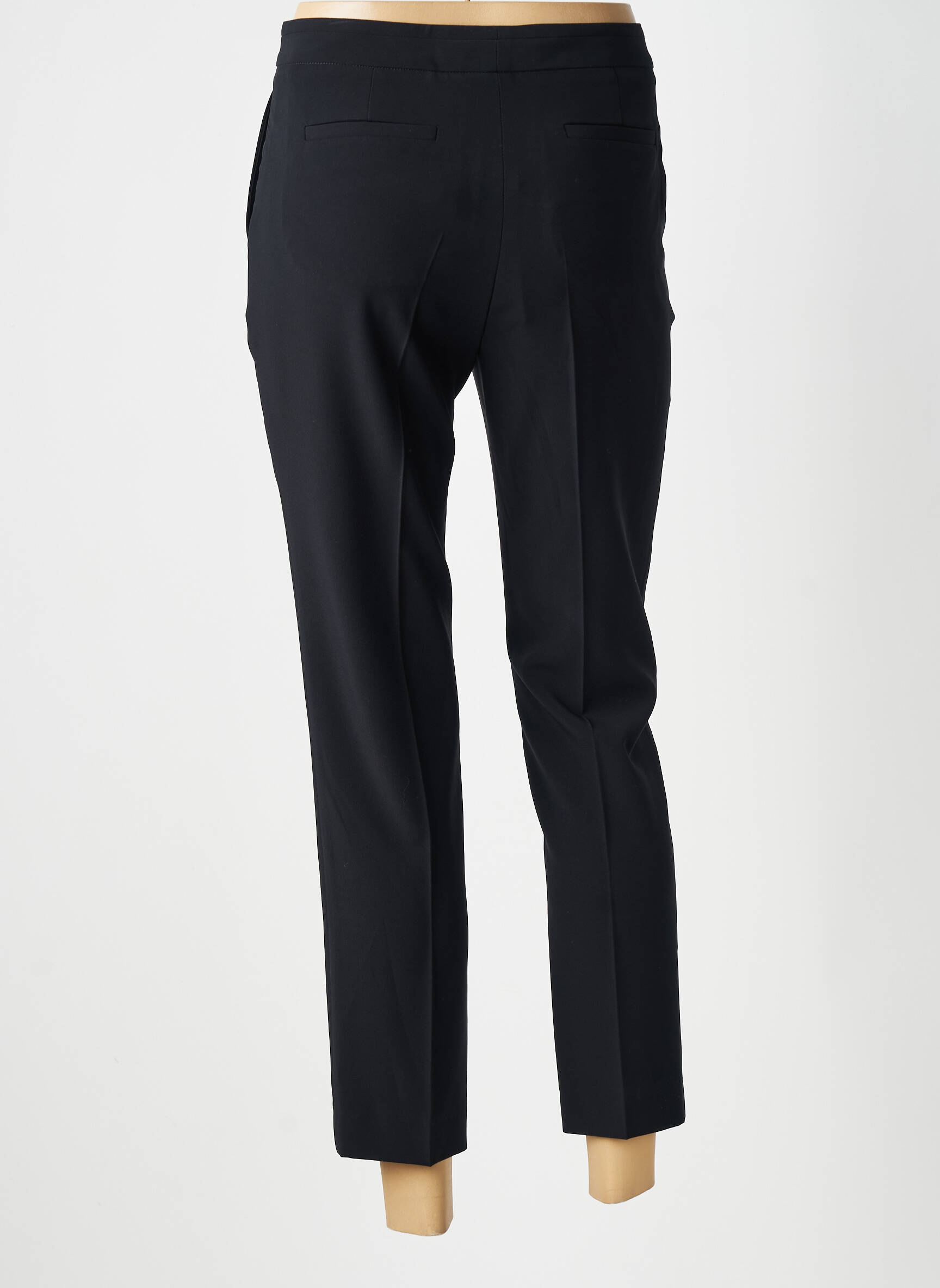Pantalon chino închidere cu fermoar sub clapetă cu cârlig mărime normală albastru GERARD DAREL femeie