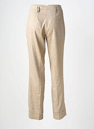 Pantalon slim talie înaltă talie înaltă bej HANA SAN femeie