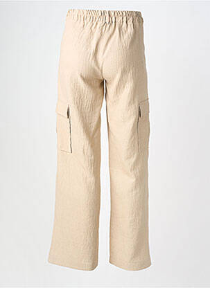 Pantalon cargo talie elastică talie înaltă bej SCARLET ROOS femeie