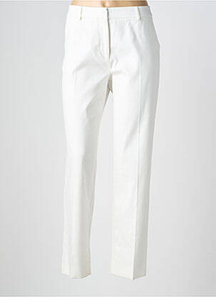 Pantalon chino țesătură poplin mărime normală alb WEEKEND MAXMARA femeie