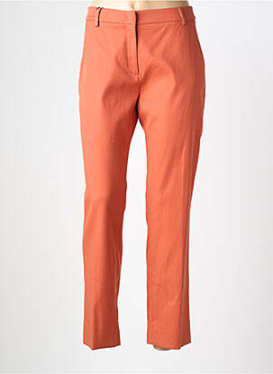 Pantalon chino țesătură poplin mărime normală portocalie WEEKEND MAXMARA femeie