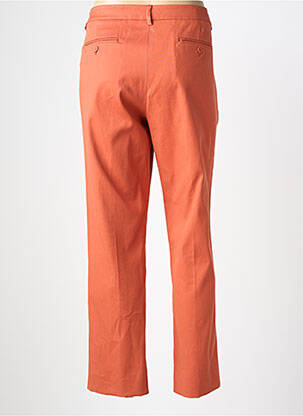 Pantalon chino țesătură poplin mărime normală portocalie WEEKEND MAXMARA femeie