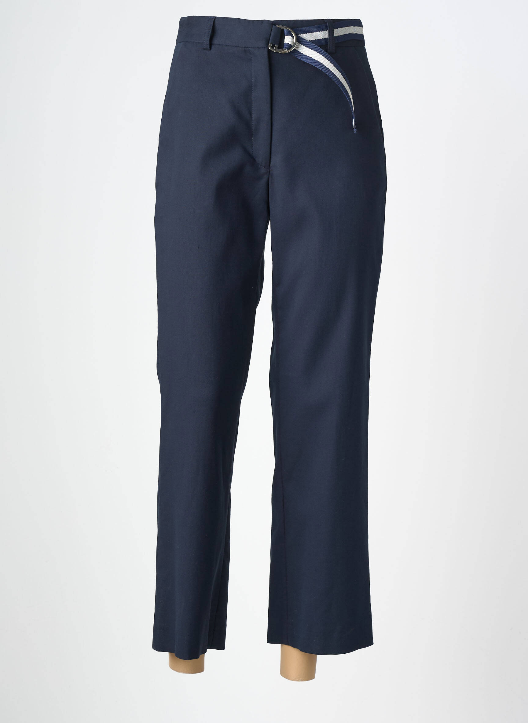 Pantalon 7/8 talie cu cleme mărime normală albastru GERARD DAREL femeie