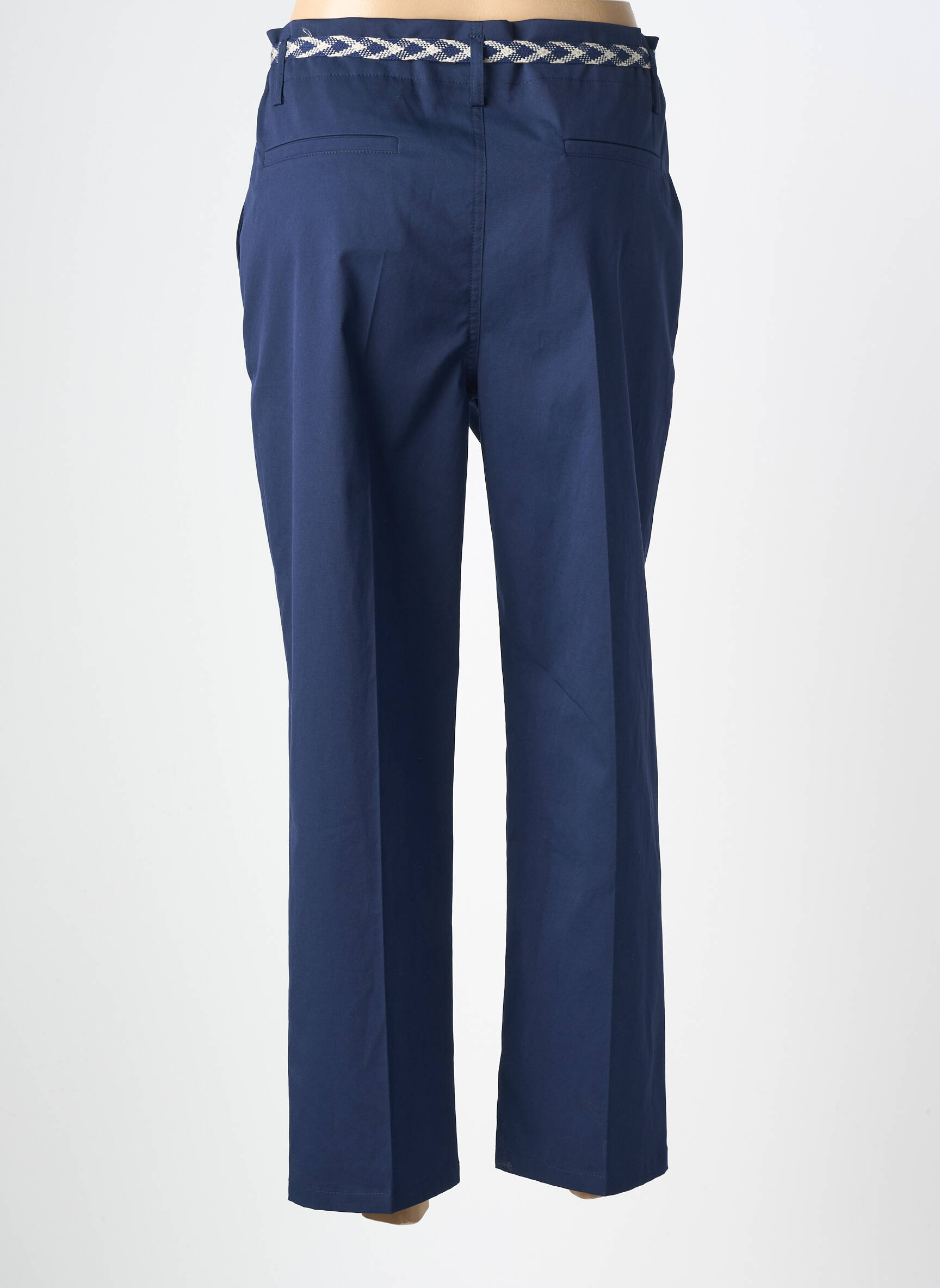 Pantalon 7/8 talie cu cleme mărime normală albastru GERARD DAREL femeie