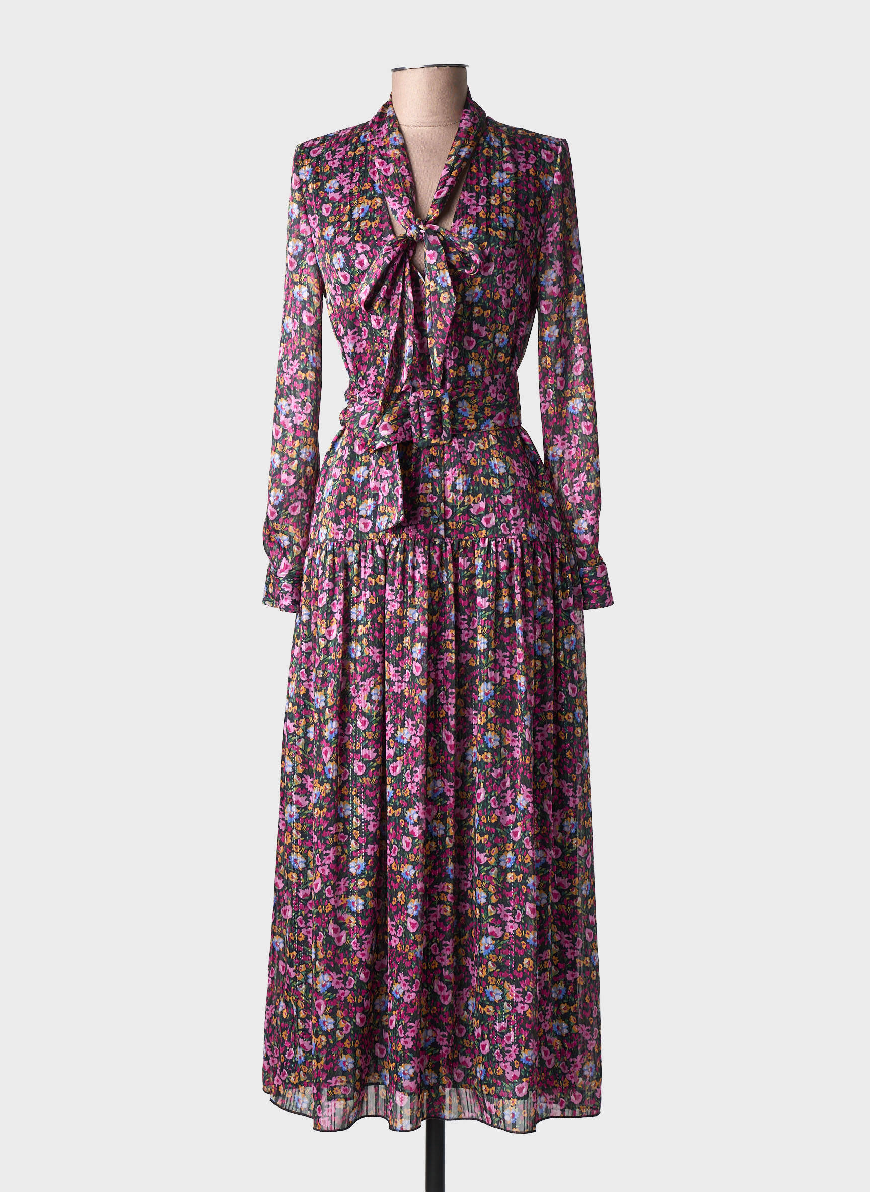 Rochie lungă mâneci lungi mâneci lungi violet LIU JO femeie