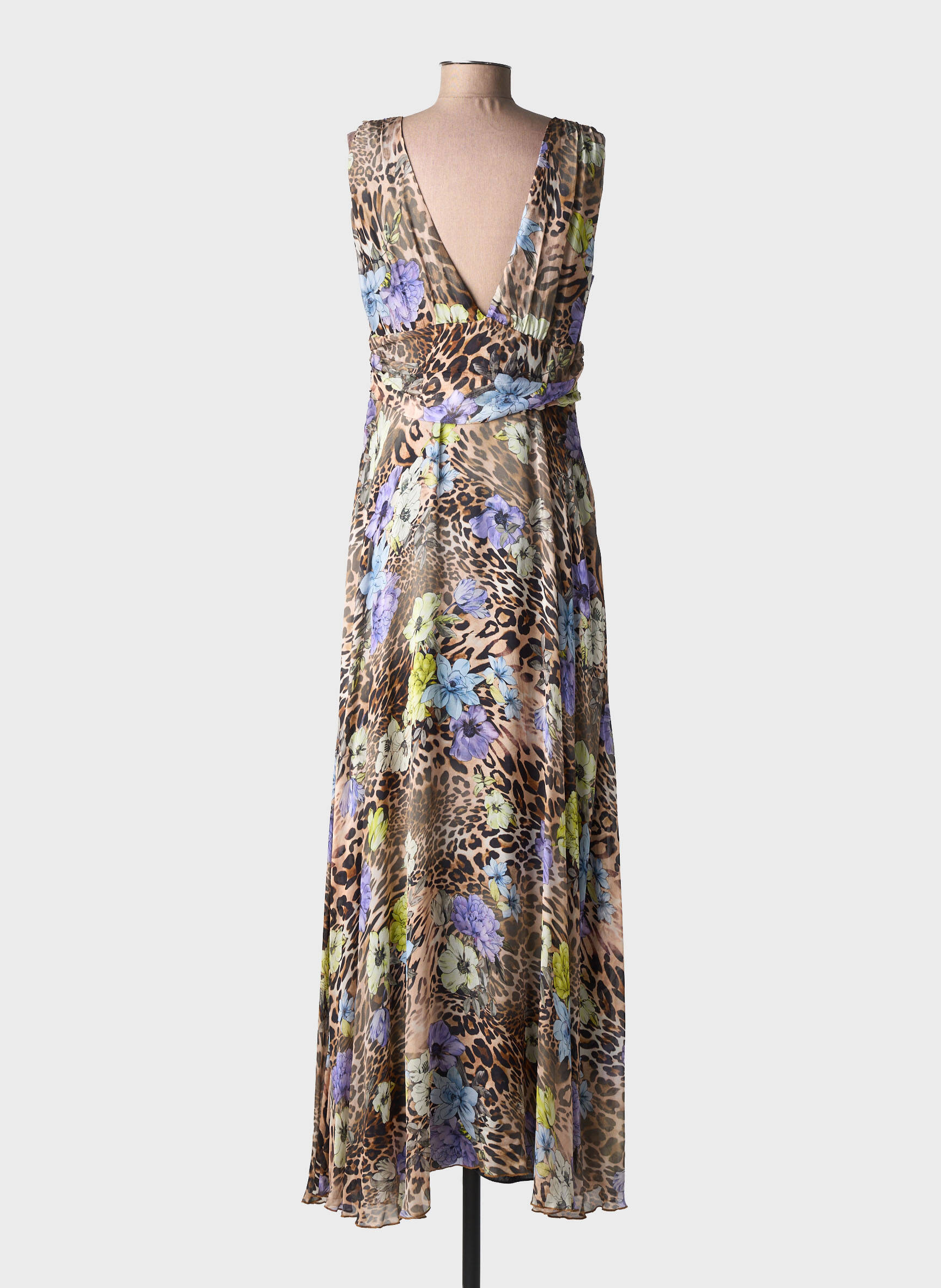 Rochie lungă fără mâneci fără mâneci maro LIU JO femeie