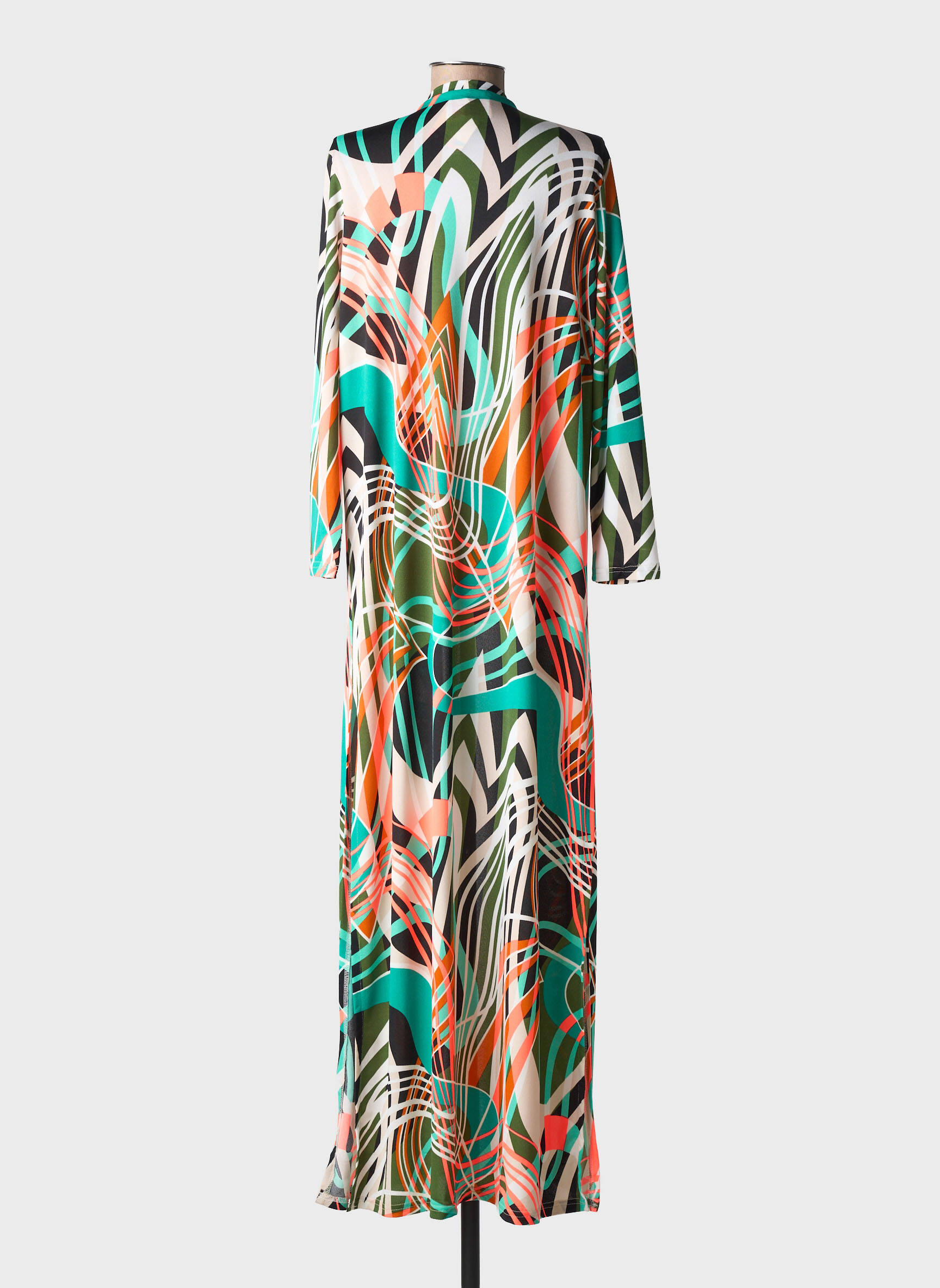 Jachete kimono mâneci lungi verde AU SOLEIL DE ST TROPEZ femeie