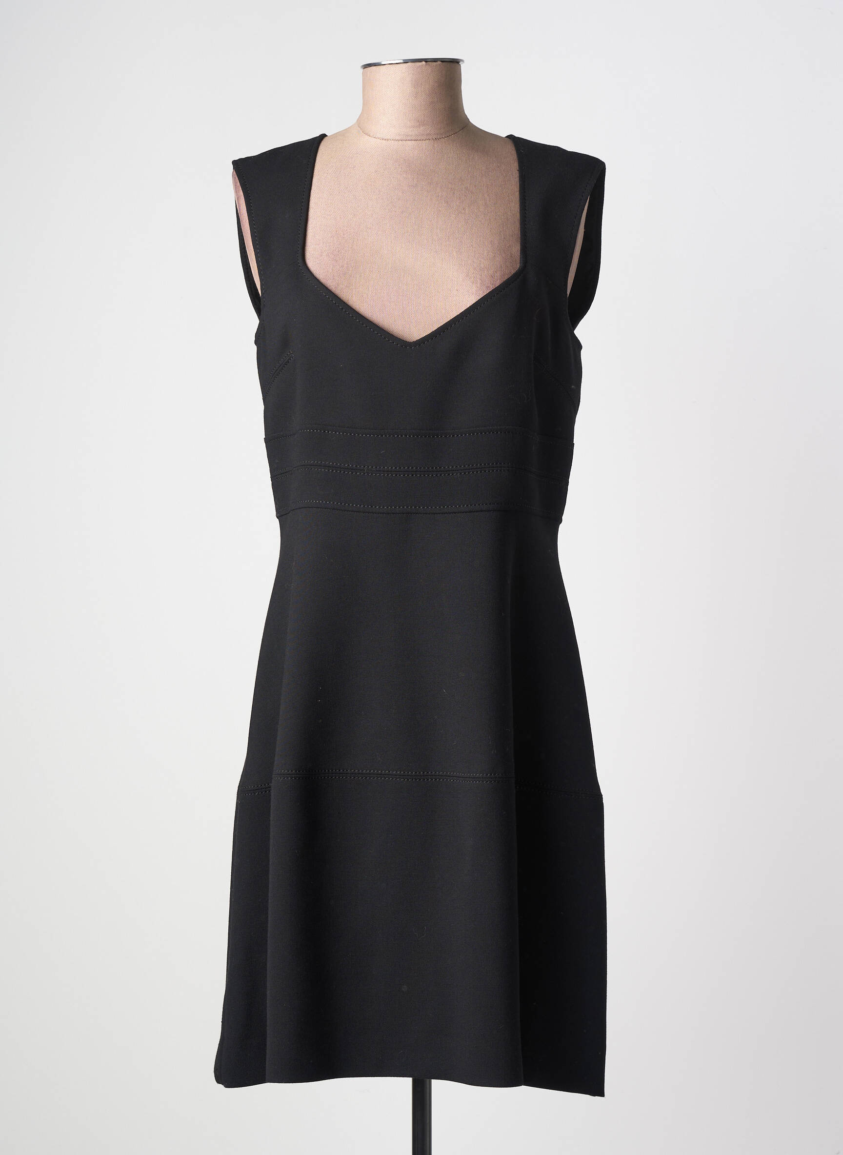 Rochie midi fără mâneci fără mâneci negru PINKO femeie