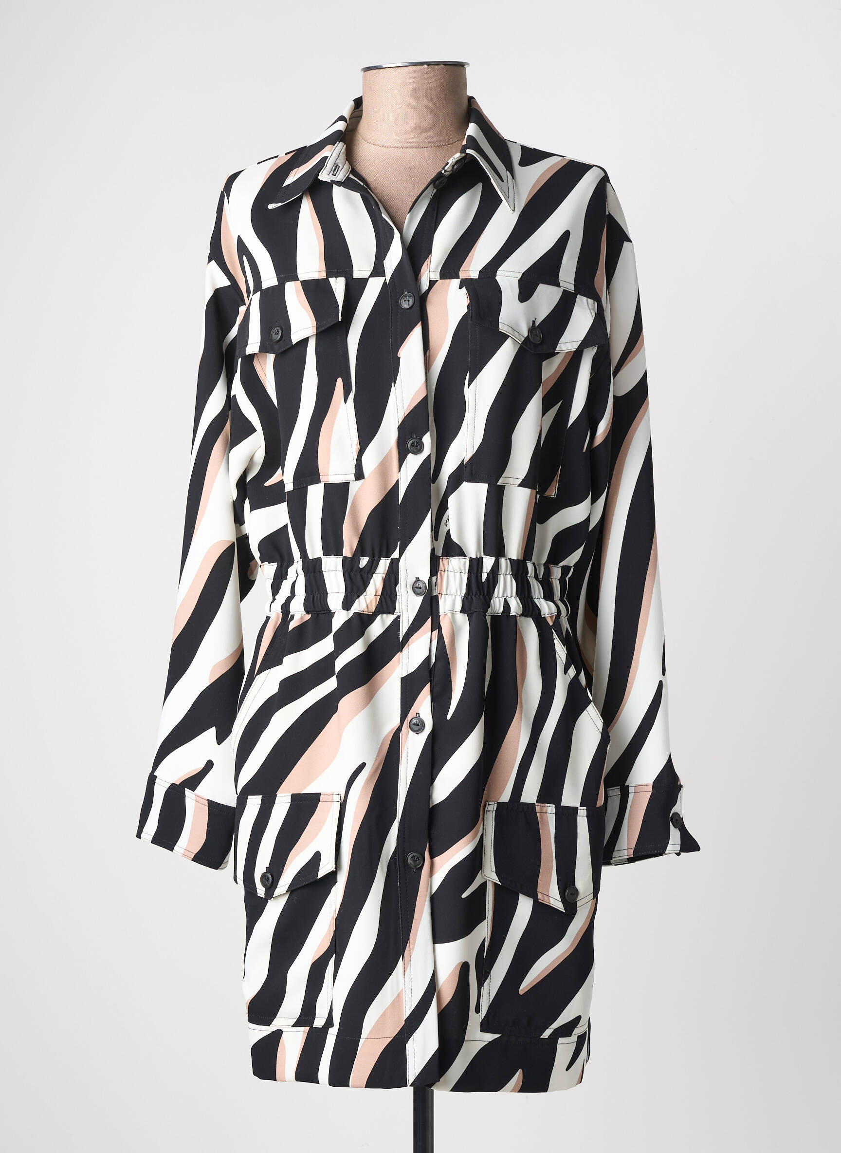 Rochie scurtă mâneci lungi mâneci lungi negru PINKO femeie
