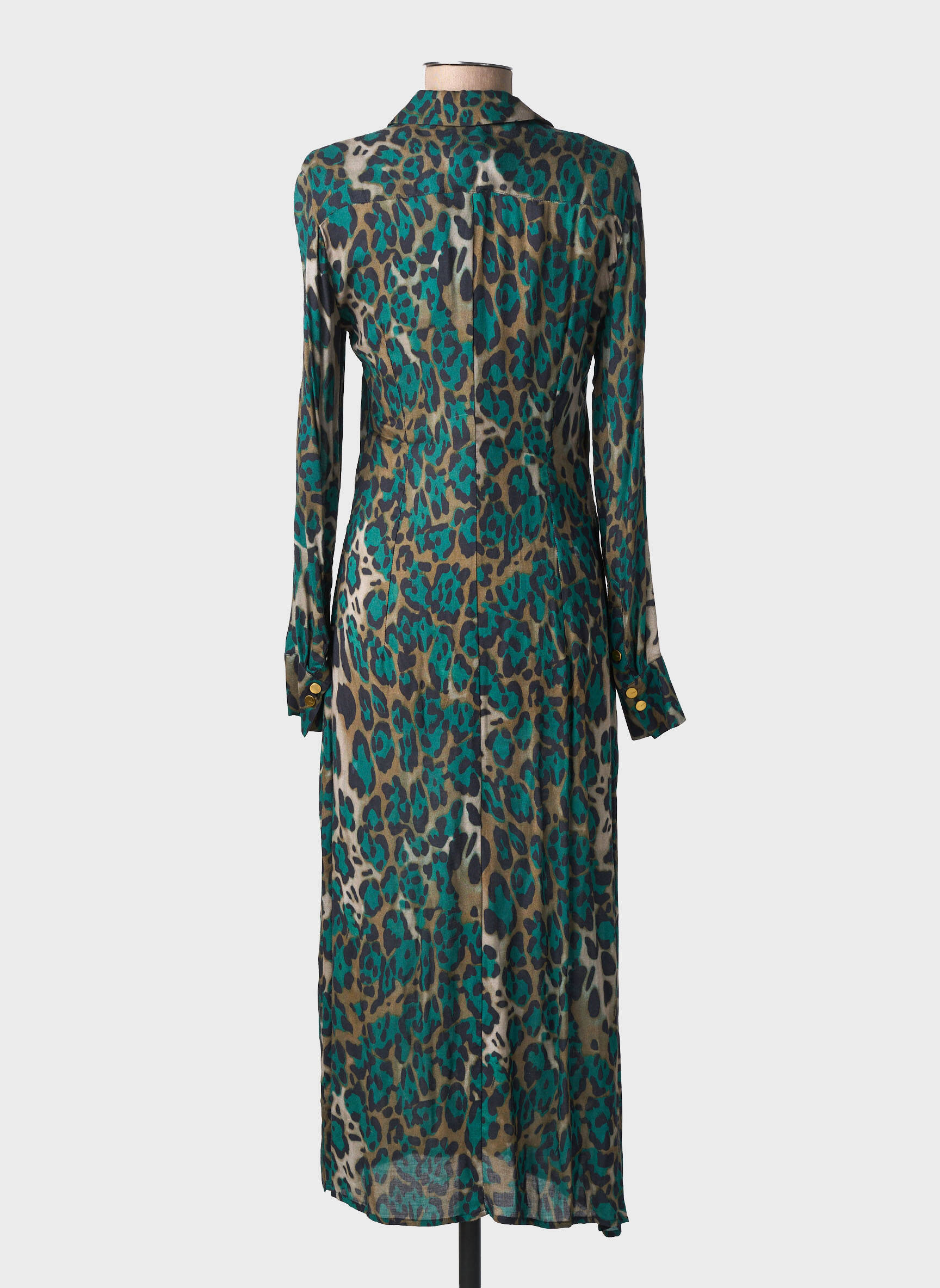 Rochie lungă mâneci lungi mâneci lungi albastru PINKO femeie