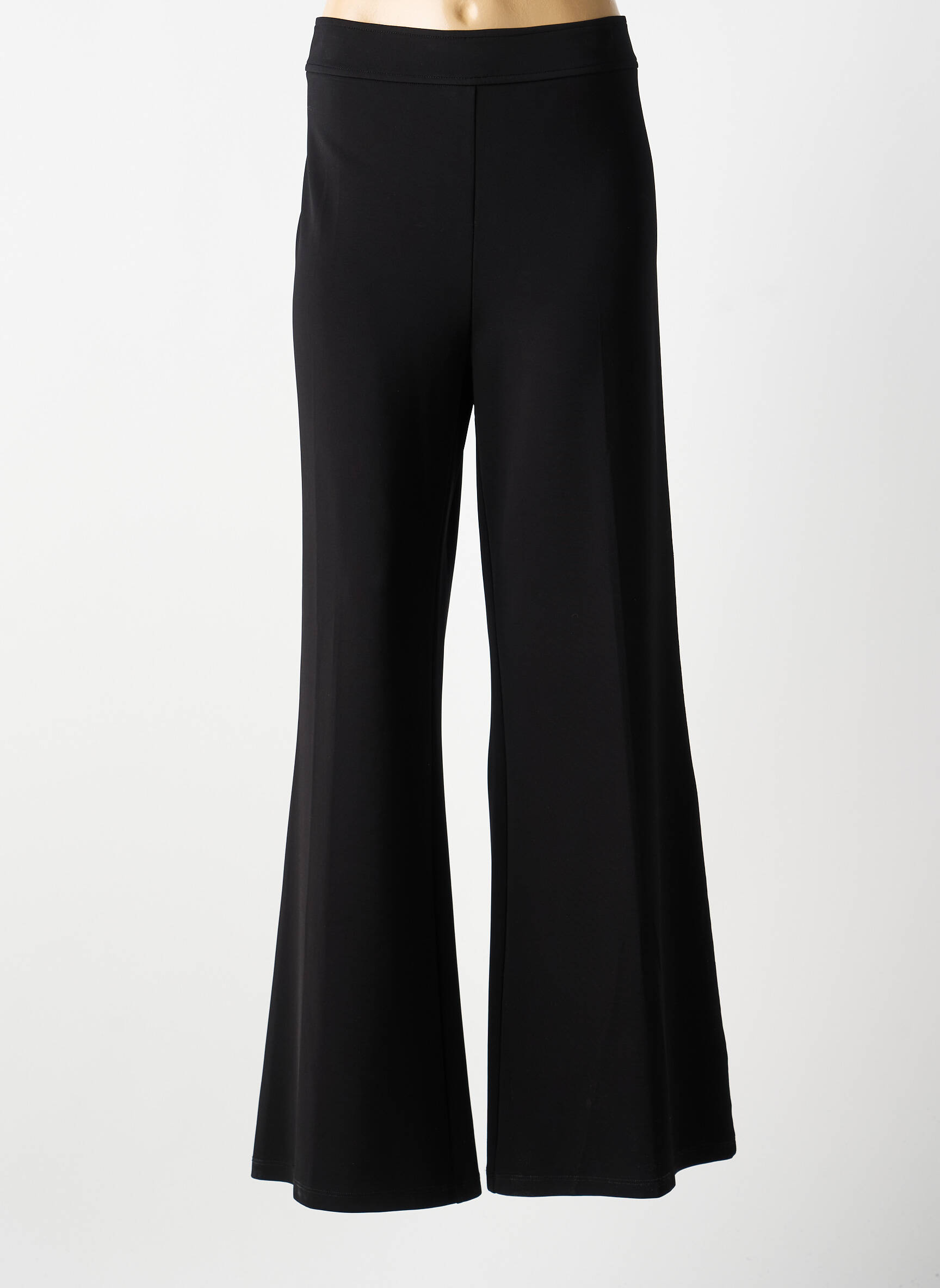 Pantalon evazat elasticitate talie înaltă negru PINKO femeie