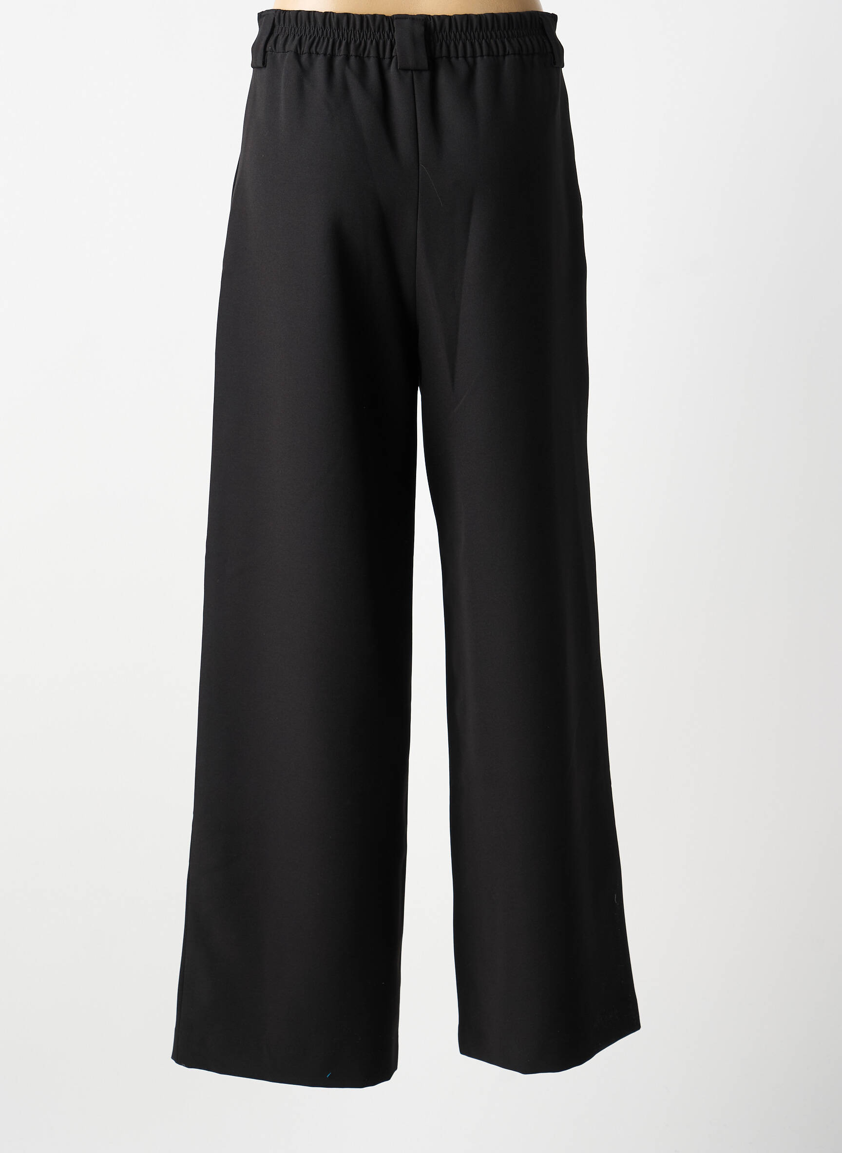 Pantalon larg închidere cu fermoar sub clapetă cu nasturi mărime normală negru CHARLIE JOE femeie