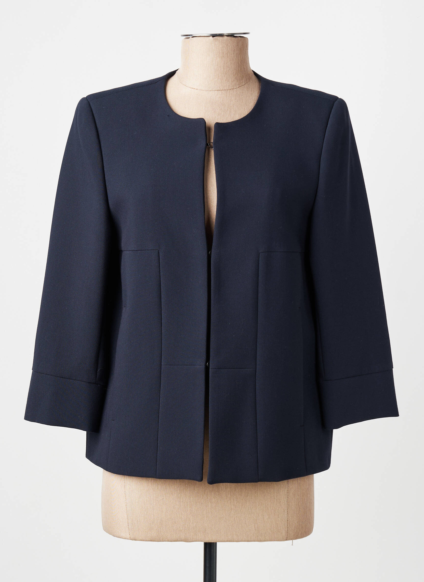 Jachete elegante buzunare albastru închis QUEENIE femeie