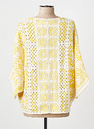 Vestă cu mâneci lungi mâneci 3/4 galben CTN COLLECTION femeie