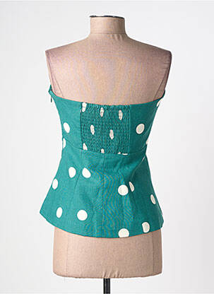 Top croială cambrată fără mâneci verde GRACE & MILA femeie