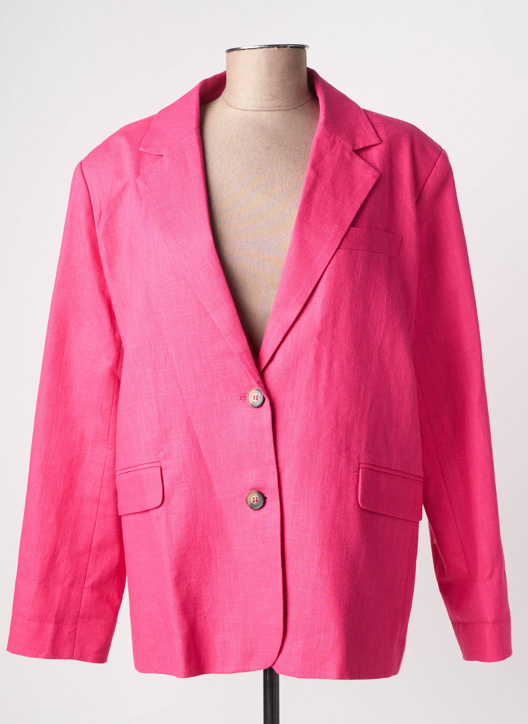 Sacou finisaj interior dublat roz GRACE & MILA femeie