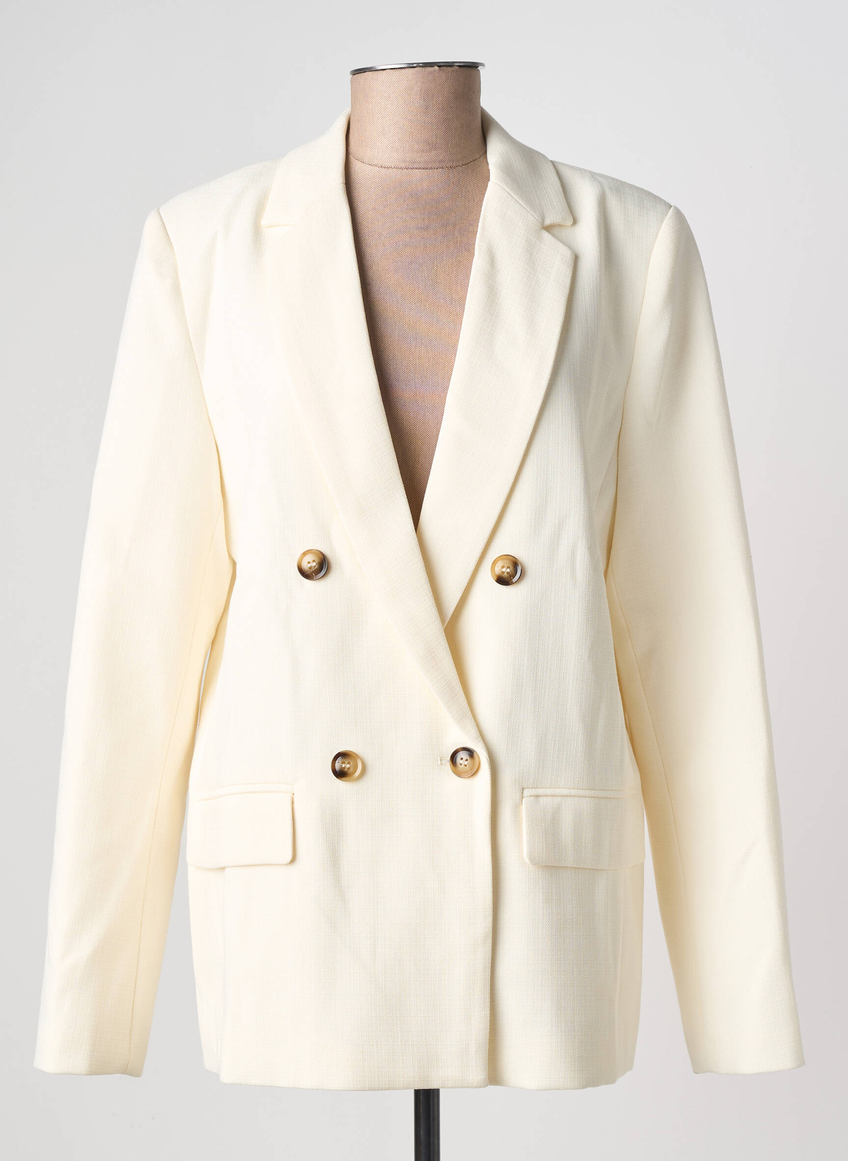 Sacou finisaj interior dublat alb GRACE & MILA femeie
