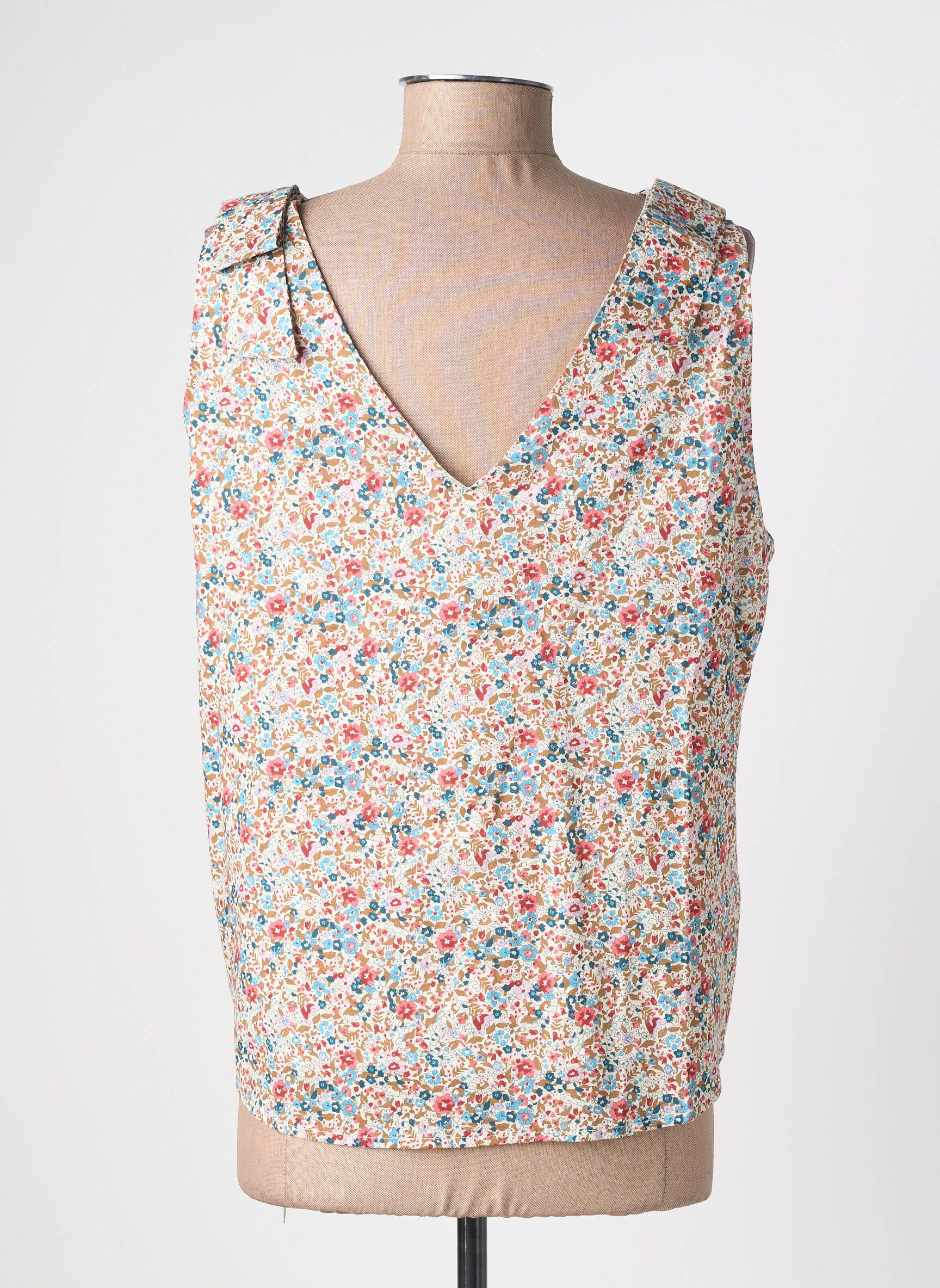 Cămașă imprimeu floral fără mâneci alb IT HIPPIE femeie